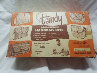 Vintage Tandy Fiesta Handbag Do - It - Yourself Kit Stock No.  825 Unbuilt