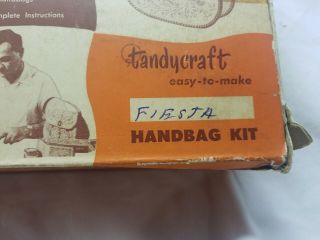 Vintage Tandy Fiesta Handbag Do - It - Yourself Kit Stock No.  825 Unbuilt 2