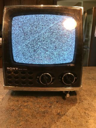 Vintage Sony - Solid State Television Tv - 960