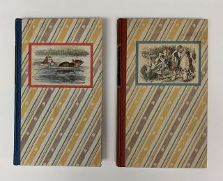 Vintage Alice In Wonderland By Lewis Carroll 2 Book Set,  Special Edition 1946