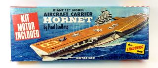 Lindberg 776m:100 Aircraft Carrier Hornet Vintage Model Box Only No Kit