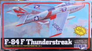Vintage Mpc 1 - 4215 F - 84f Thunderstreak 1/72 Scale Nib