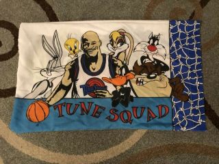 Vintage Vtg 1996 Space Jam Pillowcase Michael Jordan Tune Squad Monstars