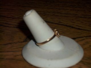 VINTAGE SMALL 10K YELLOW GOLD FLORAL SEMI MOUNT 3