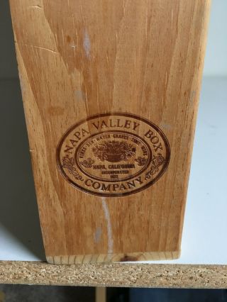 Vintage 80 Slot Napa Valley Box Company Wood Cassette Tape Rack Holder 5