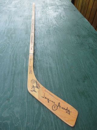 Vintage Wooden 53 " Long Hockey Stick Victoriaville Canadian