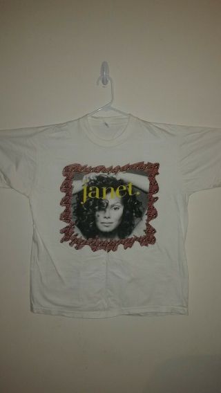 Vintage Janet Jackson 1993 - 1994 Tour Sz Xl Shirt J30