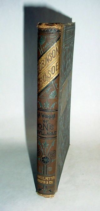 Robinson Crusoe In Words Of One Syllable - 1882 Victorian Children 