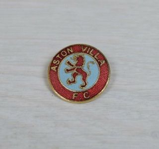 Vintage Collectible Football Soccer Team Aston Villa F.  C.  Pin Badge England Uk