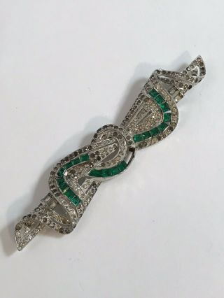 Vintage Gorgeous Adeco Rhinestone “the Look Of Real” Marcel Boucher Brooch Pin