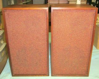 Vintage Fisher Xp - 56 2 - Way Walnut Bookshelf Speakers