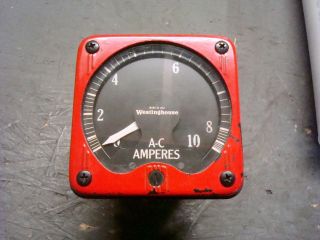 Vintage Westinghouse A - C Ac Amperes Meter Gauge 26733