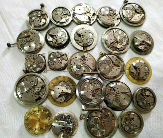 Watchmakers Estate Vintage Wrist Watch Movements Ussr Set 24 4