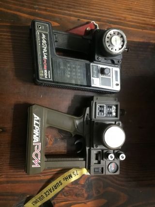 Vintage Futaba Magnum Pcm 1024 Fp - T3pb And Alpina Pcm Radio Controls