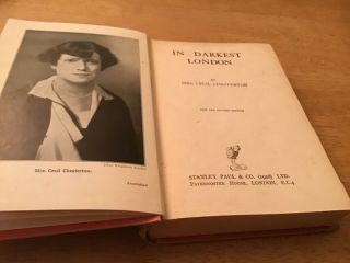 In Darkest London By Mrs C Chesterton Signed 1st Ed Of The And Revised Ed 30