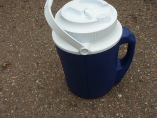 Vintage Rubbermaid/GOTT Insulated/Thermal 1 Gallon Water Cooler Jug - 1524 Blue 3