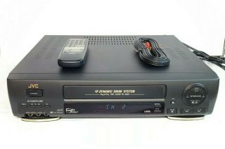 Jvc Hr - Dd740u Vcr 4 - Head Hi - Fi Vhs Player With Remote