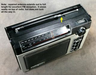 GE Superadio Model 7 - 2880B Portable AM/FM Radio Great For Clear DistantListening 5