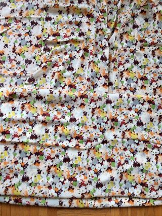 Vintage Rayon Fabric - Semi Sheer Floral - & authentic 1940s - 4.  6 yards 2