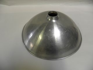 Vtg Modern Eames Era Sputnik Industrial Spun Aluminum Light Lamp Shade (a5)