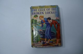 Vintage Early Printing Nancy Drew 11 - The Clue Of The Broken Locket W/ Dj 25ch