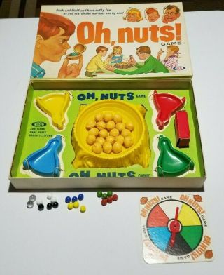 Oh Nuts Vintage Board Game 1969 Ideal - 100 Complete