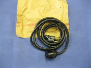 Vintage Hubble Midget Turn & Pull Twist - Lock 15a 125/250 Volts Power Cable Assy