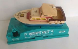 Vintage Ideal Motorific King Of The Sea Cabin Cruiser Display Motor Boaterific