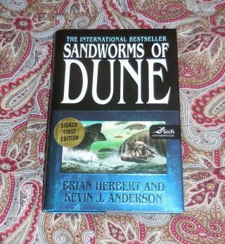 Sandworms Of Dune - Brian Herbert & Kevin J.  Anderson - Signed 1st Edition 2007