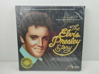 The Elvis Presley Story Box Set 5 Vinyl Lp Record Album Rca Dml5 - 023 Vintage