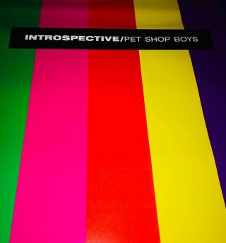 PET SHOP BOYS - Introspective - Vintage 1988 Large 2 x 3 ft.  Promo Poster - LGBTQ 2