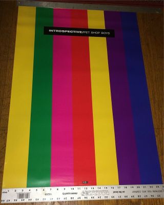 PET SHOP BOYS - Introspective - Vintage 1988 Large 2 x 3 ft.  Promo Poster - LGBTQ 4