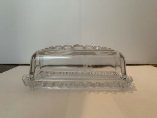 Vintage Imperial Glass Candlewick 1/4 Pound Covered Butter Dish