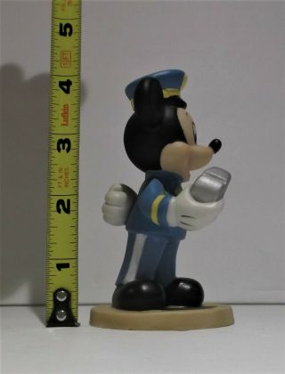 Vintage Walt Disney Mickey Mouse Police Officer Ceramic Figurine 4inch Sri Lanka 4