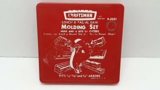 Vtg.  Craftsman 9 - 3221 Bench & Saw Molding Set 1 /2 " 5/8 " 3/4 " Usa Picker Find