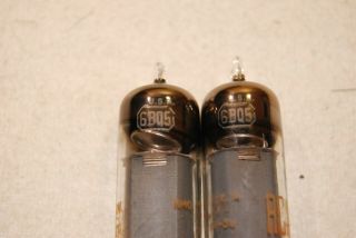 Strong Vintage 1961 Matched Pair RCA 6BQ5 / EL84 tubes 7