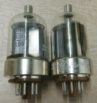 Ge 6146b Vacuum Tubes Strong Closely Matched