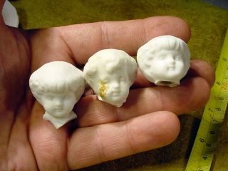 5 x excavated vintage victorian bisque doll Head Hertwig & Co age 1860 Art 13131 5