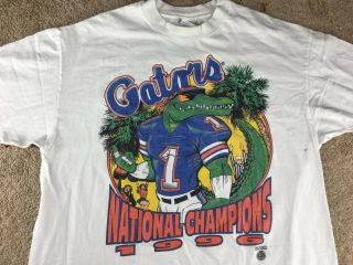 Vintage Florida Gators Shirt Xl Football National Champions 1996 Hat Jersey