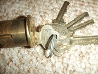 Vintage Lockwood Cylinder With 6 Keys B269094