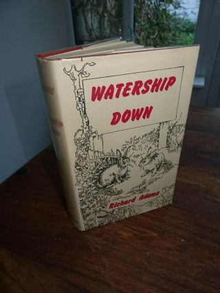 1973 Watership Down By Richard Adams Hb Dj Fold - Out Col Map The Plague Dogs ^
