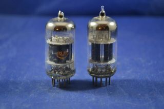 (1) Matched Black Plate Rca Command Series 5751 Audio Vacuum Tubes