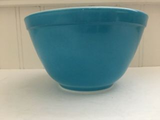 Vintage 1.  5 Pint Pyrex Ovenware Small Nesting Mixing Bowl Usa 401 Primary Blue