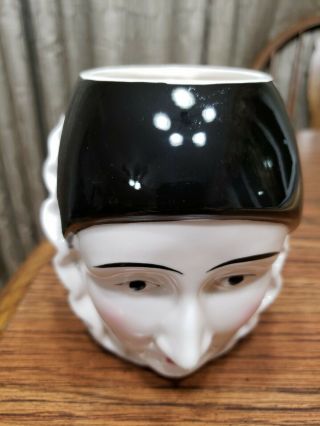 Taste Setter Sigma Pierrot Mime Clown White Black Harlequin Cup Mug Art Deco Vtg