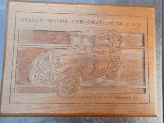 Vintage 1932 Datsun Model 10 Mens Jewelry Box Nissan Motors Corp Usa Collectible