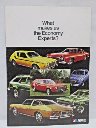 Vintage Amc Brochure American Motors Gremlin Car 1974 Matador Coupe Dealers
