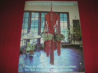 Vintage Macrame Book Suspended Elegance 10 Plant Hangings