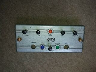 Vintage Leyland Lorry Switch Panel With Pull Switches.