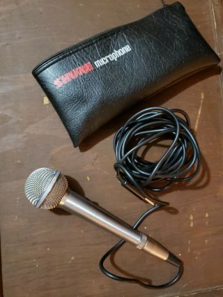 Vintage Shure Brothers 7 1/2” Long Hand Microphone W / Cord