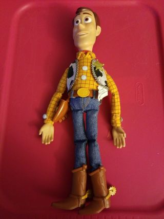 Vintage Toy Story Sheriff Woody Talking Pull String Doll Disney/pixar
